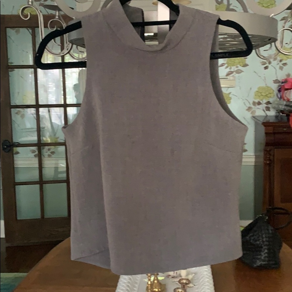 INTERMIX CROPPED MOCK TOP